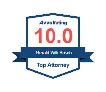 Avvo Rating 10.0 Gerald Willi Bosch Top Attorney