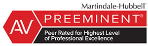 Martindale-Hubbell AV Preeminent Peer Rated for Highest Level of Professional Excellence